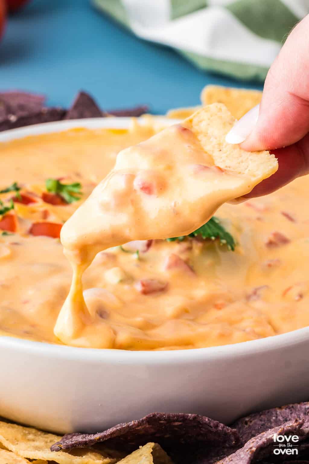 Velveeta Rotel Dip (Easy Queso) - Love From The Oven