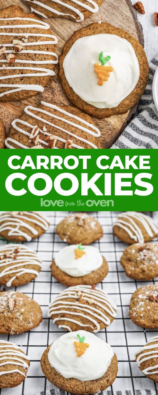 Carrot Cake Cookies • Love From The Oven