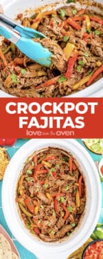 Crockpot Fajitas Recipe - Love From The Oven