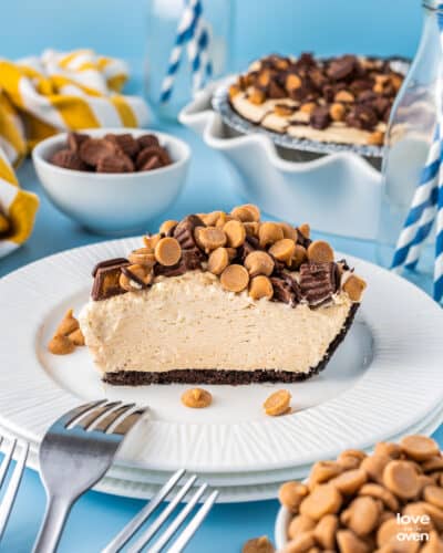 No Bake Peanut Butter Pie • Love From The Oven