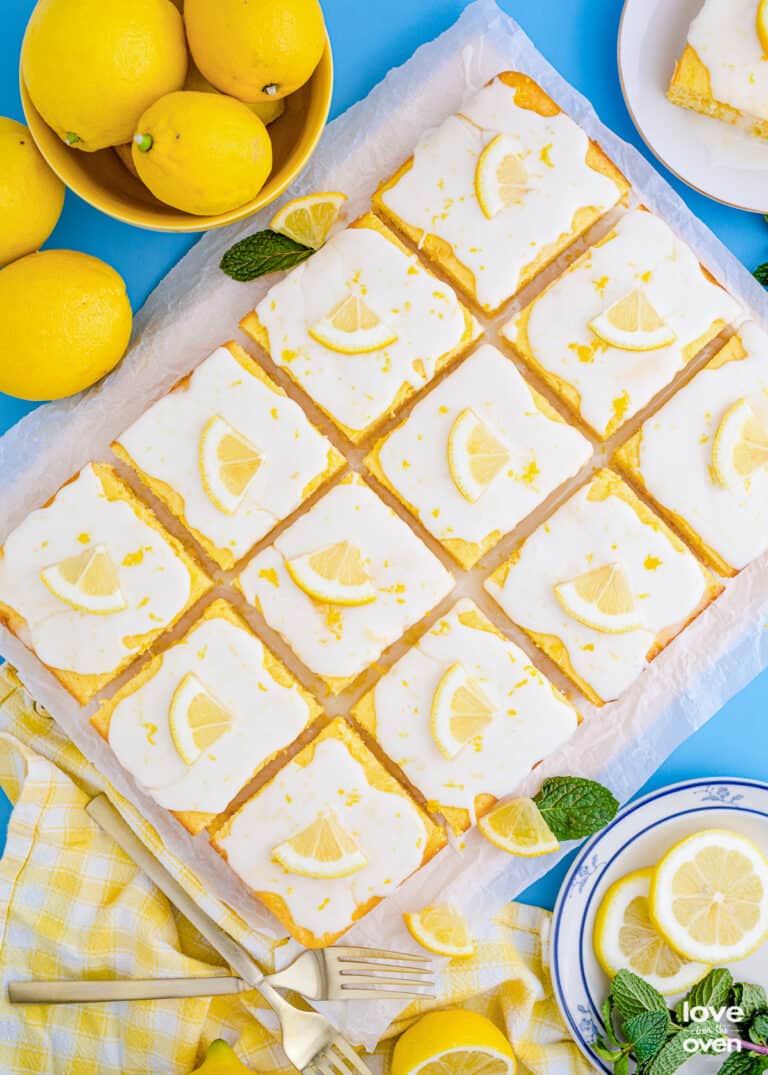 Easy Lemon Cake With Lemon Glaze • Love From The Oven