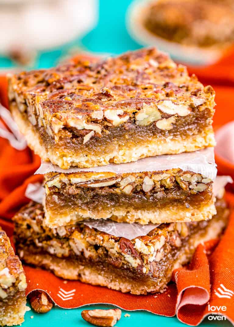 Pecan Pie Bars • Love From The Oven