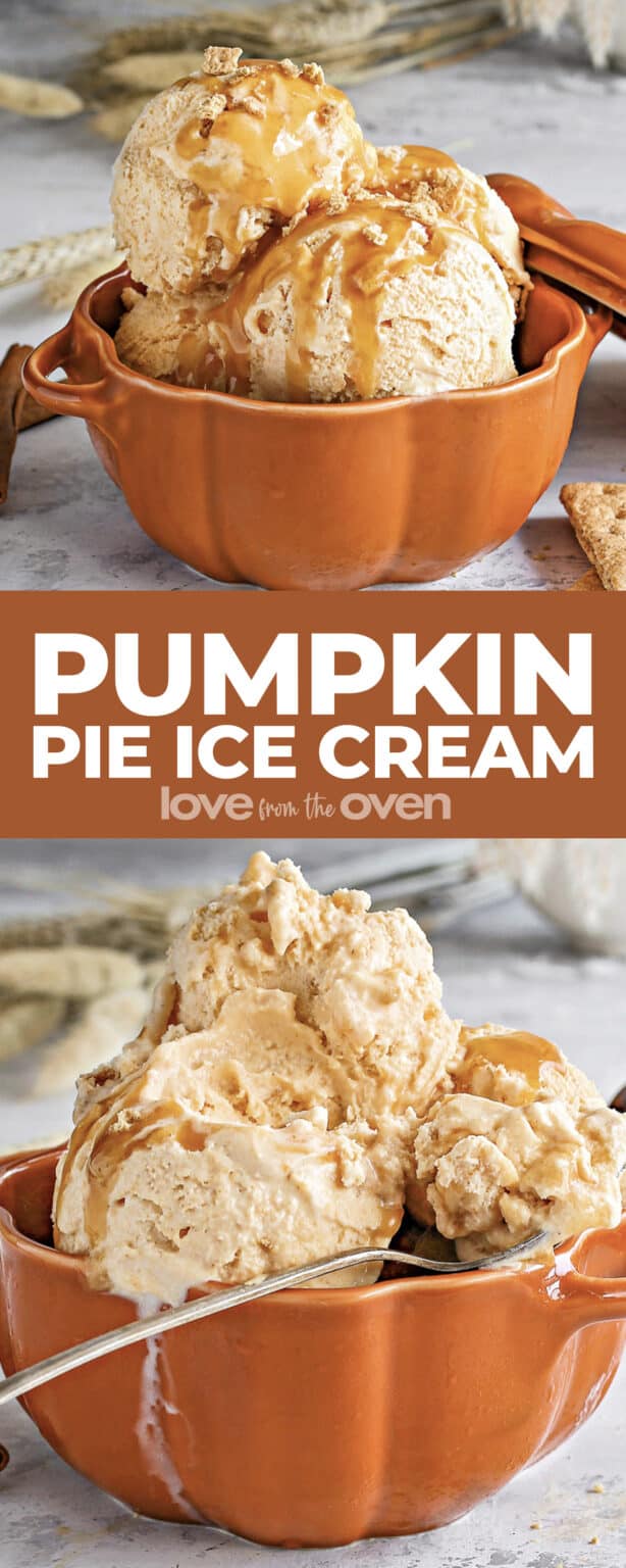 Pumpkin Pie Ice Cream • Love From The Oven
