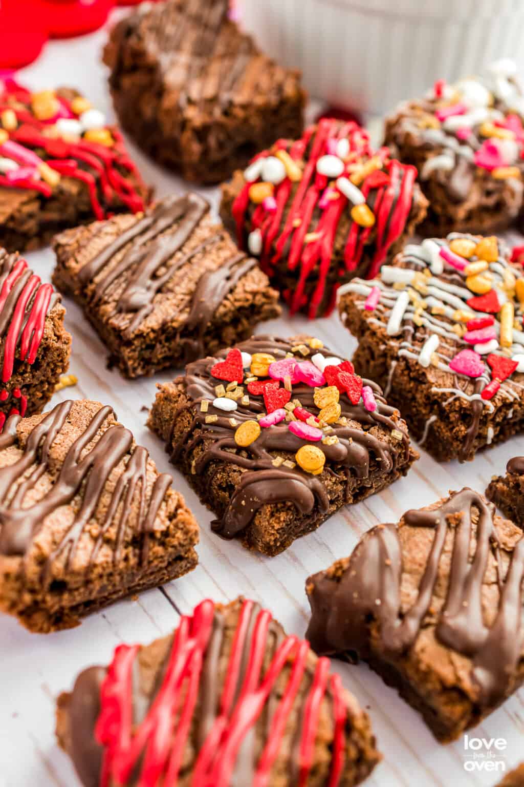 Valentine Brownie Bites • Love From The Oven