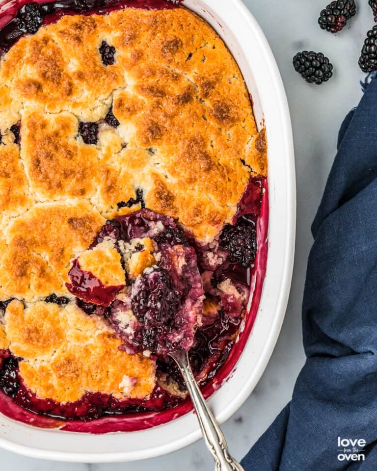 Blackberry Cobbler • Love From The Oven