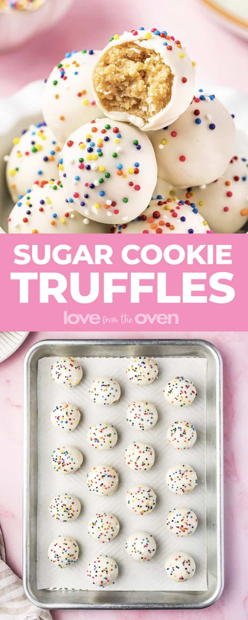 Easy Sugar Cookie Truffles - Belly Full