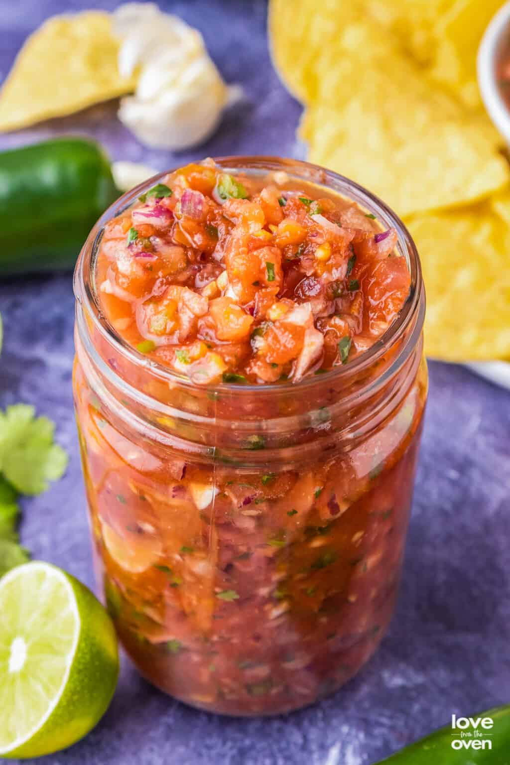 Easy Homemade Salsa • Love From The Oven