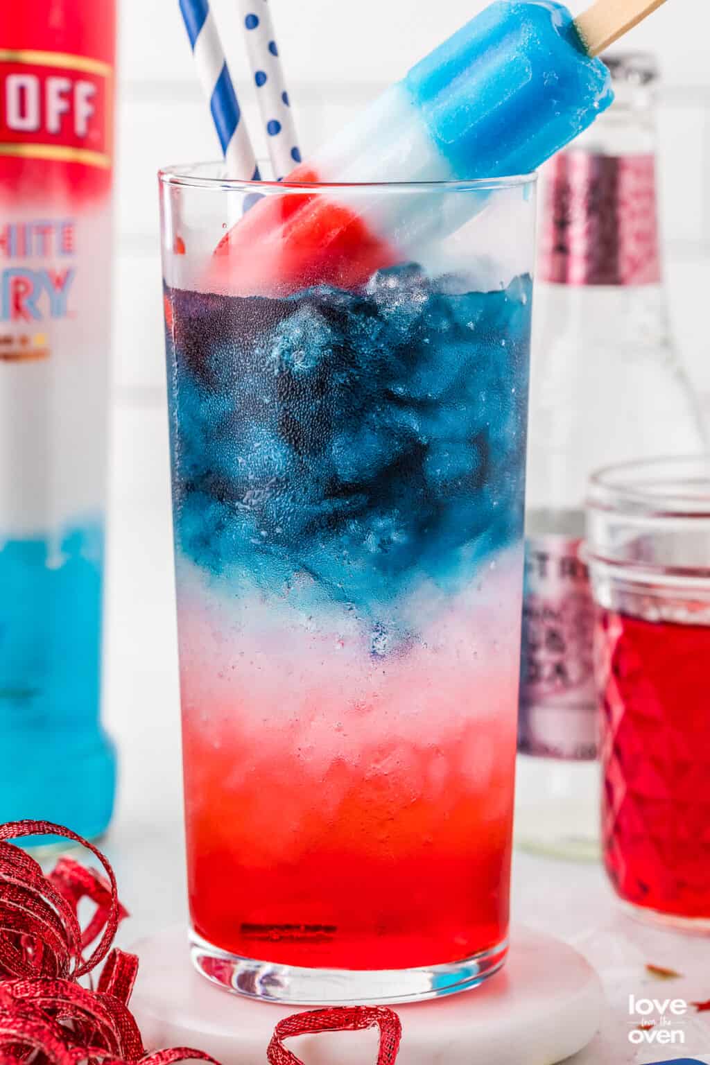 Red, White and Blue Cocktail • Love From The Oven