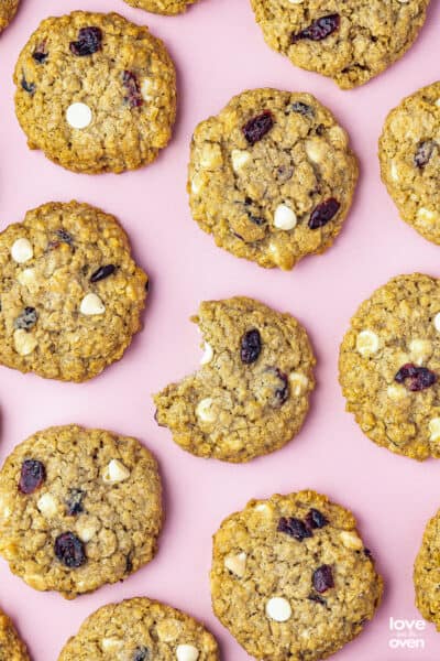 Oatmeal Cranberry Cookies • Love From The Oven