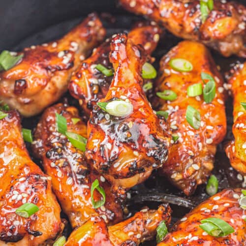 Honey Garlic Chicken Wings • Love From The Oven