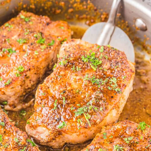 Honey Mustard Pork Chops • Love From The Oven